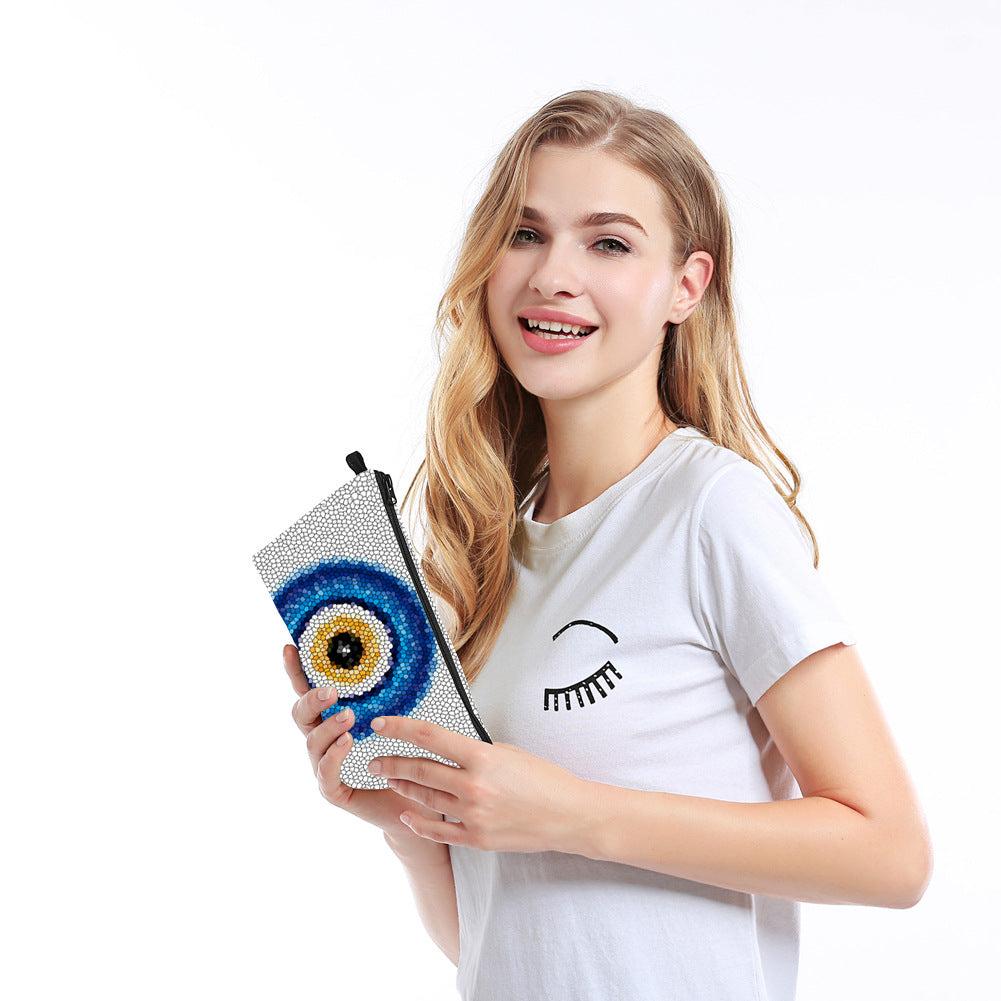 Wholesale Polyester Evil Eye Printed Storage Bag